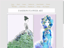 Tablet Screenshot of fashionflowerart.com